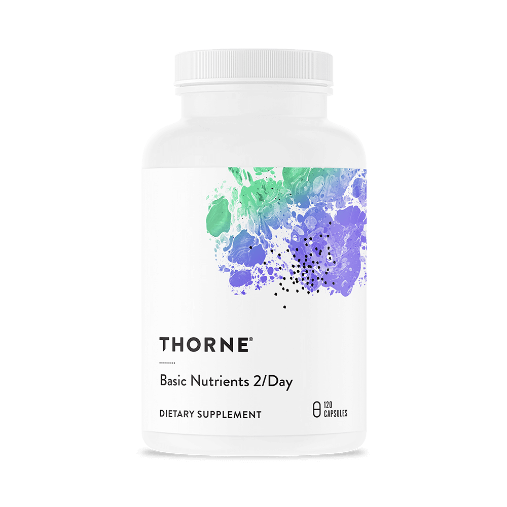 Thorne Basic Nutrients 2/Day supplement bottle