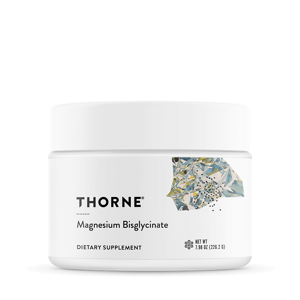 Thorne Magnesium Bisglycinate supplement bottle