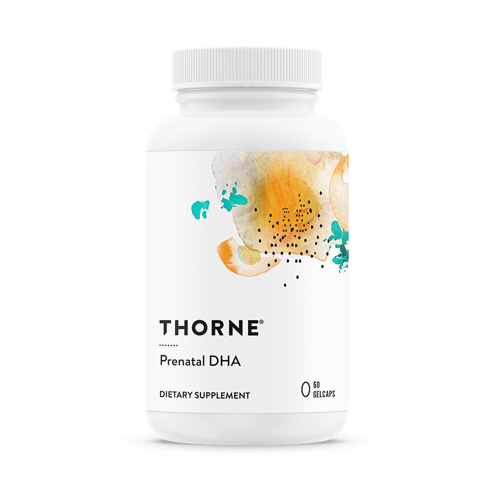 Thorne Prenatal DHA supplement bottle